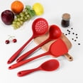thumbnail image 2 of Silicone Kitchen Utensil,4Pcs Set Silicone Spoon Spatula Set Non-Stick Baking Cooking Tools Kitchen Accessories, 2 of 7