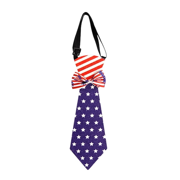Qocolhg Women Mens Independence Memorial Day Striped Star Pretied Small Tie Patriotics Adjusted Necktie Party Suit Neckwear Patriotic Theme Party Costume Accessories, Clearance