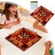 thumbnail image 2 of Shut The Game Shut The Wooden Dice Juego de mesa Cuatro cartas volteables Juegos de dados de madera mejorados para 2-4 jugadores Mejora las habilidades matemáticas para el aula y el hogar, 2 of 6