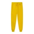 thumbnail image 5 of WTOBBY Women's High Waisted Joggers with Pockets, Tapered Leg Drawstring Lightweight Sweatpants for Athletic and Casual Activities,Yellow S, 5 of 5