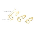 thumbnail image 4 of OULII Finger Nail Rings Set Hand Rings Adjustable Metal Nail Jewelry Diy Manicure Jewelry, 4 of 8