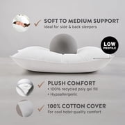 Sobel Westex Sahara Nights | Stomach & Back Sleeper Pillow for Adults | 233TC, 100% Cotton Case, Gel Fiber Fill | Soft, Machine Washable Hotel Quality Pillow for Sleeping (Queen )