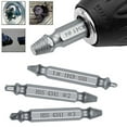 thumbnail image 2 of 6pcs Screw Extractor Drill Bits Guide Set Broken Damaged Bolt Remover Double Ended Damaged Screw Extractor (Silver), 2 of 9