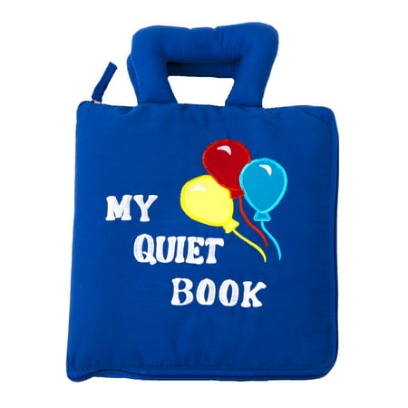 cp toys interactive sensory quiet book - features 8 skill-building activities - safe, fun, and educational for all