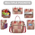 thumbnail image 2 of Pioneer Flower Floral Print Pattern Womens Lunch Box for Work,Insulated Large Lunch Bag for Tween and Teen,Loncheras Para Mujer,Leakproof Adult Lunch Bag for Work,Beach,Travel,Picnic,Camping, 2 of 7
