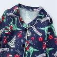 thumbnail image 4 of 12M-6T Toddler Boys Girls Silk Satin Christmas Family Matching Pajama Sets, SILVERCELL 2Pcs Kids Long Sleeve Button Down Pajamas Sleepwear Pj Set, 4 of 7