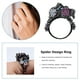 thumbnail image 4 of Anillo con diseño de araña, interesante anillo de aleación único, joyería para adultos, hombres y mujeres (talla 10), 4 of 7