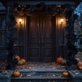 thumbnail image 6 of Fall Halloween Decoration for Home Indoor Outdoor Clearance Under $5.00!Halloween Dark-Themed Ornament Artificial Maple Leaf Thanksgiving Wall Hanging Artificial Maple Leaf With Black Wicker, 6 of 7