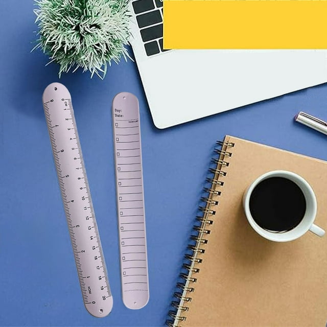 Tool Series To Do List Slap Bracelet Wearable Notepad Wristbands Reusable Silicone Memo Wrist Band Reminder Erasable Wristband With Ruler For Work Daily Planner Task