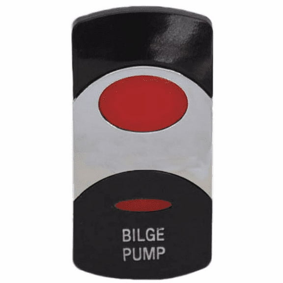 Boat Actuator Rocker Switch Cover | BILGE PUMP Lighted Red