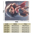 thumbnail image 4 of Manta de franela de Wonder Woman, suave y acogedora manta de felpa para todas las estaciones para niños y niñas, manta ligera y cálida para cama, sofá o viaje, 80 x 60 pulgadas, 4 of 8
