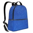 thumbnail image 2 of Zufioo Blue Glitter Print Fashion Large Capacity Backpack, Zippered Multi-compartment Travel Work Campus Lightweight Backpack, Unisex, 2 of 5