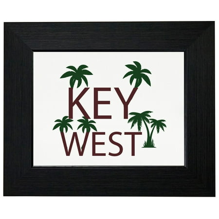 Key West - Best Travel and Spring Break Place Framed Print Poster Wall or Desk Mount