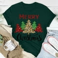 thumbnail image 2 of Camisas Navideñas Para Mujer Casual Cuello Redondo Manga Corta Árbol de Navidad Impreso Top Odeerbi ODB205835, 2 of 6