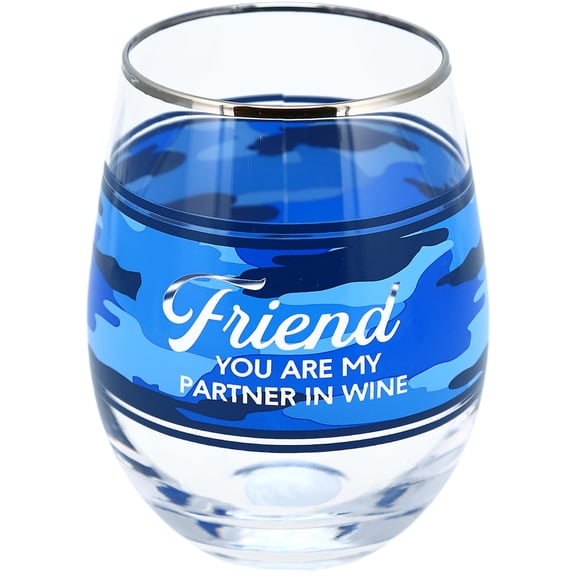 Friend - 18 oz Stemless Wine Glass