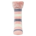 thumbnail image 5 of MeMoi Women's Multi Stripe Plush Cabin Socks - Womens - Female, 9-11, Dusty Blue, 5 of 6