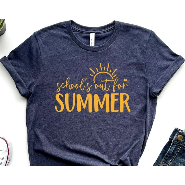 T-Shirt d'Enseignant pour l'Été, Sortie de l'École, Toutes Tailles P-4TG