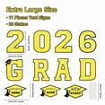 thumbnail image 5 of GameXcel Graduation Yard Signs Class of 2026, 11Pcs Congrats Grad Lawn Sign with Stakes, Gold Black Outdoor Decoration for High School College, 5 of 9