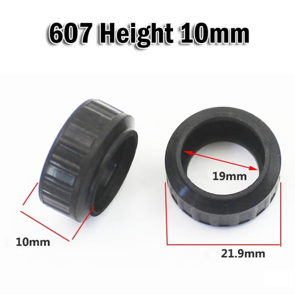 Heavy Duty Rubber Sleeve for Power Tool Bearing 608 Height 9 1mm (Pack of 2)