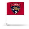 Rico Industries Florida Hockey Double Sided Car Flag - 16" x 19" - Strong Pole that Hooks Onto Car/Truck/Automobile