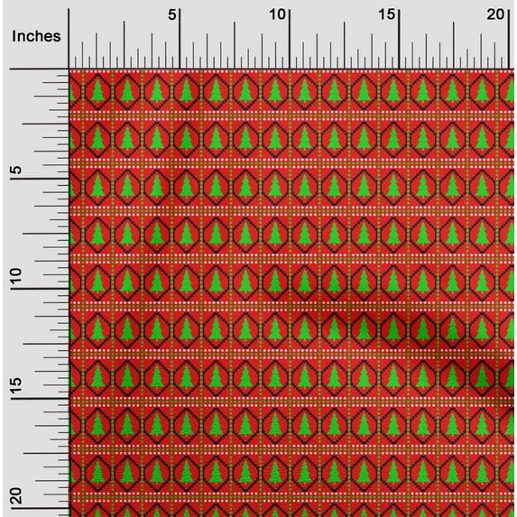 oneOone Viscose Jersey Red Fabric Merry Christmas Sewing Fabric By The Yard Printed Diy Clothing Sewing Supplies 60 Inch Wide-F27