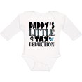 thumbnail image 3 of Inktastic Daddy's Little Tax Deduction Blue Hearts Boys or Girls Long Sleeve Baby Bodysuit, 3 of 5