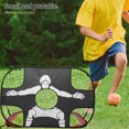 thumbnail image 4 of SOPOTUTU Conception Pliable Buts de Soccer pour Buts Filet Rouge Nylon Portable 1 Ensemble 47.2x31.5x31.5 Po, 4 of 5