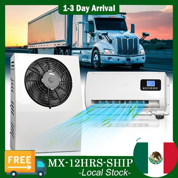 Aspligo 12V 12000BTU Mini eléctrico dividido aire acondicionado, nueva energía unidad de CA para semicamión, RV, autocaravana, grúa, tractor, furgoneta, barco