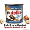 thumbnail image 2 of Nutella & GO! SCH4&nbsp;Bulk 12 Pack, Hazelnut and Cocoa Spread with Pretzel Sticks, Snack Cups, 1.9 oz Each, 2 of 5