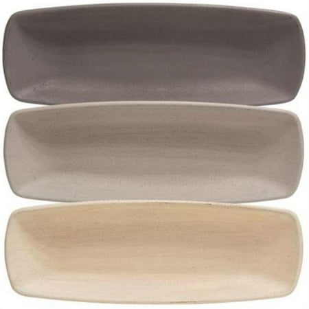 Farmhouse Colors Squared Oval Dish 3 Asstd. (Pack of 2)