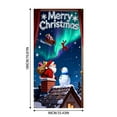 thumbnail image 3 of TIELUTT Rideau de Porte Festif pour Entrée de Maison Saisonnière avec Motifs de Flocons de Neige et de Rennes Bannières et Panneaux d'Anniversaire Bannière Colorée Fanion Extérieur Bannière Fanions Drapeau pour Enfants Chemise Femme, 3 of 6