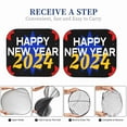 thumbnail image 6 of Gaeub Happy New Year 2024 (6) Foldable Auto Sun Blocker Visor, Sunshade for Car Front Window, Keeps Your Vehicle Cool - Small, 6 of 7