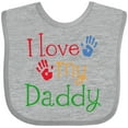thumbnail image 3 of Inktastic I Love My Daddy Boys or Girls Baby Bib, 3 of 4