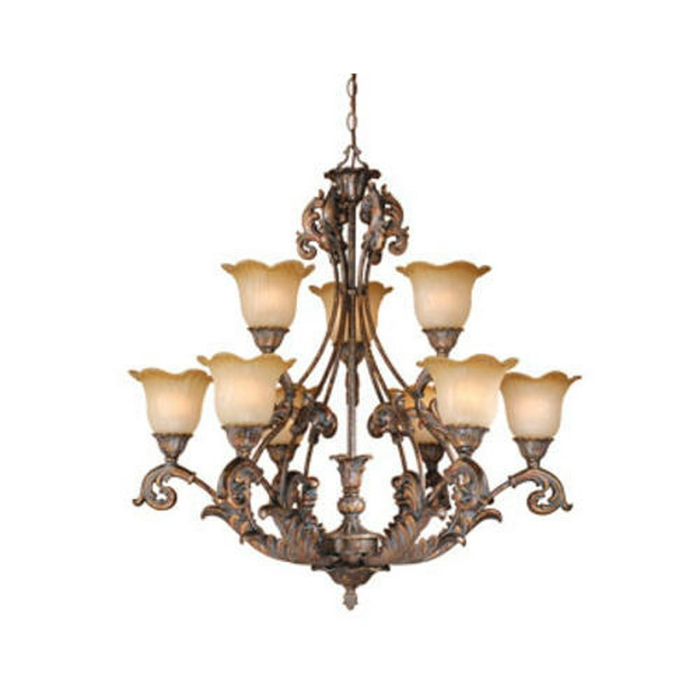 Patriot Lighting Seville 9Light Aged Bronze Chandelier