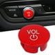 thumbnail image 4 of Botón De Interruptor De Volumen, Botón De Audio Central De Coche Ligero De Plástico ABS Resistente A Los Arañazos Para La Modificación Del Automóvil ANGGREK Rojo, 4 of 8