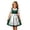 00-Green266, variant on Lullu Girls Oktoberfest Party Midi Bavarian Dirndl Dress with Apron, Black, Sizes 3-12