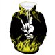 thumbnail image 3 of Sudadera con capucha con estampado gráfico de llamas geniales para hombre, sudadera con estampado 3D de calavera con gestos, sudadera informal, sudaderas holgadas, camisetas de manga larga, 3 of 5