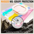 thumbnail image 5 of For Lenovo Tab M11/K11 LTE TB-330FU 11 inch Case, 360 Rotatable Handle Stand, Shoulder Strap, Drop-Proof Design, Colourful Pink, 5 of 7