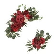 thumbnail image 1 of 2 piezas de decoración de flores para arco de boda Strade Fareast Limited adorno rústico Rojo oscuro, 1 of 8