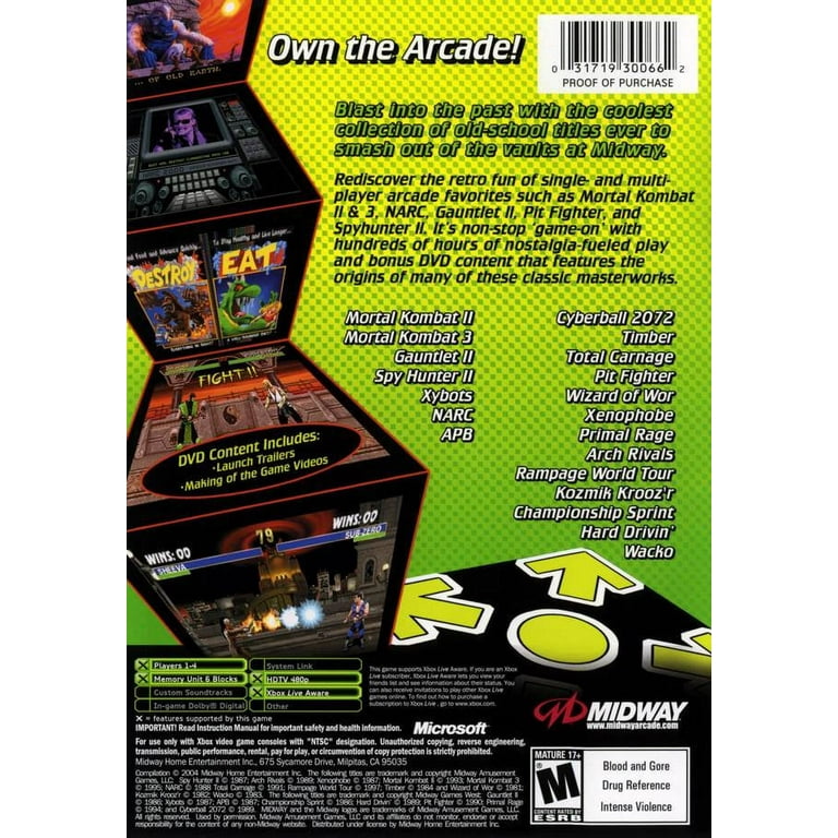 Midway Arcade Treasures 2 - Xbox - Walmart.com