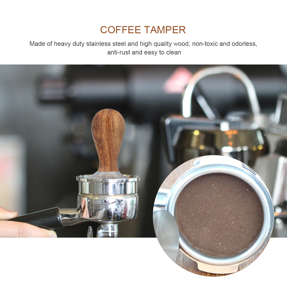 tamper conception de poign/ée unique durable pour la maison de bureau Tamper espresso en bois robuste