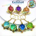 thumbnail image 2 of - JN-GENSHIN IMPACT Sumeru Mondstadt lnazuma Liyue Snezhnaya 7 Elementos Visión Bola De Vidrio Transparente Llavero Disfraces Accesorios, 2 of 4