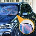 thumbnail image 3 of Yayeee Car Windshield Sun Shade Universal Fit Front Visor Protector, Pink Starfish Pattern, 3 of 8