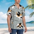 thumbnail image 2 of Lsque Funny Beagle Active Dog pattern Hawaiian Shirt for Men, Unisex Summer Beach Casual Short Sleeve Button Down Shirts-Medium, 2 of 9