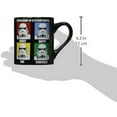 thumbnail image 3 of Silver Buffalo SW9932 Star Wars Stormtrooper Expressions Ceramic Mug, 14 oz., Black, 3 of 8