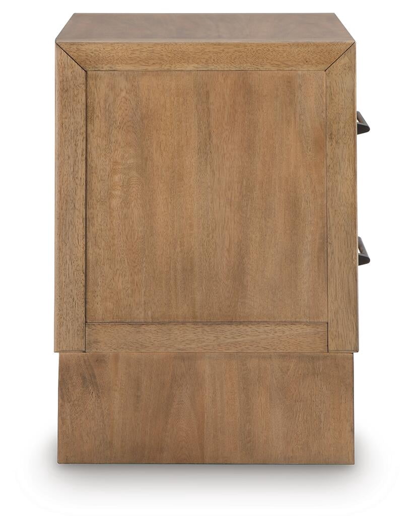 Signature Design by Ashley Sherbana 2-Drawer Nightstand, Light Brown