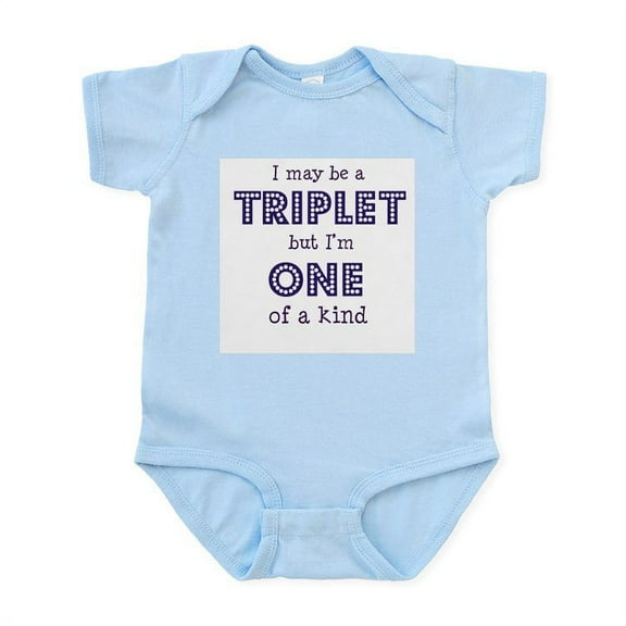 CafePress - Triplets One Of A Kind Infant Creeper - Baby Light Bodysuit, Size Newborn - 24 Months