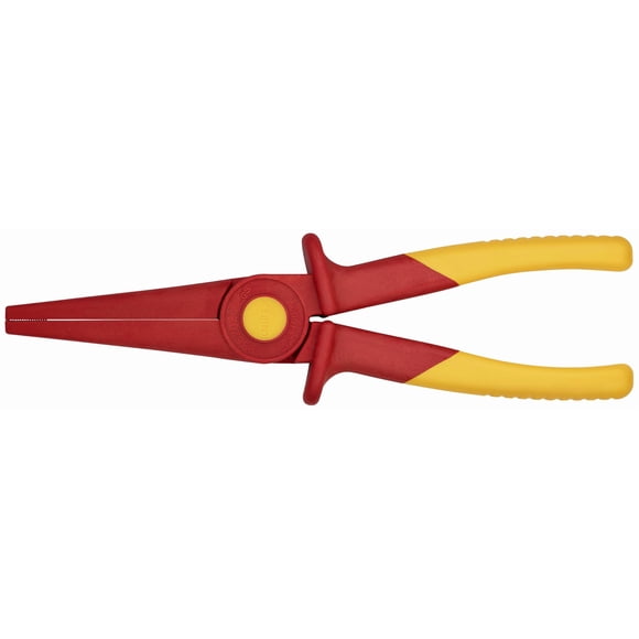 Knipex Tools 98 62 02 Pince en Plastique à Nez Plat 1000 V Isolée, Rouge/jaune