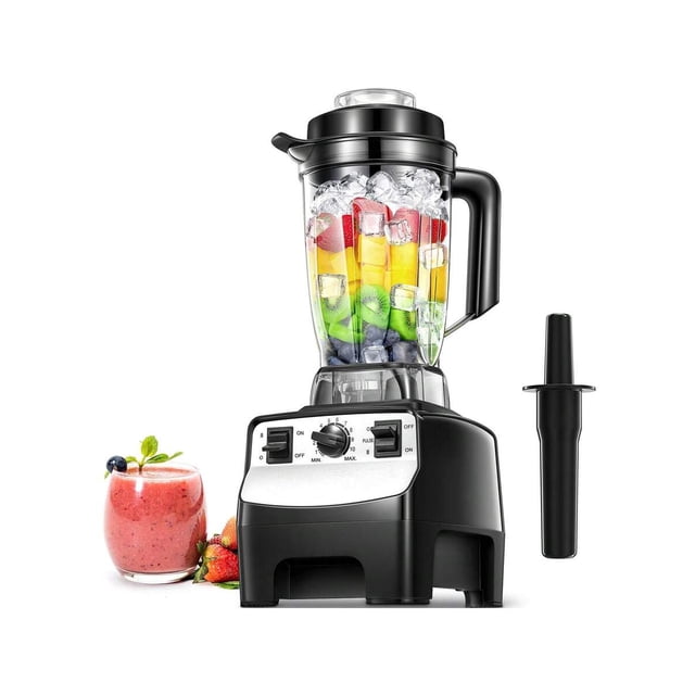 Reemix Counter Blender Smoothie Maker, 1450W Professional High Speed Blenders For Kitchen, 10 Speed Control, 68 Tritan Container, 8 Titanium Stainless Steel Blade For Ice/Soup/Nuts