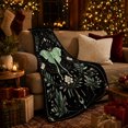thumbnail image 3 of Celestial Moth Moon Phases Botanical Mystical Celestial Art, Mystical Celestial Art Scene, Warm Flannel Blanket for Sunroom and Reading Nook, Garden Lovers Housewarming Gift, Celestial Home Decor, 3 of 9